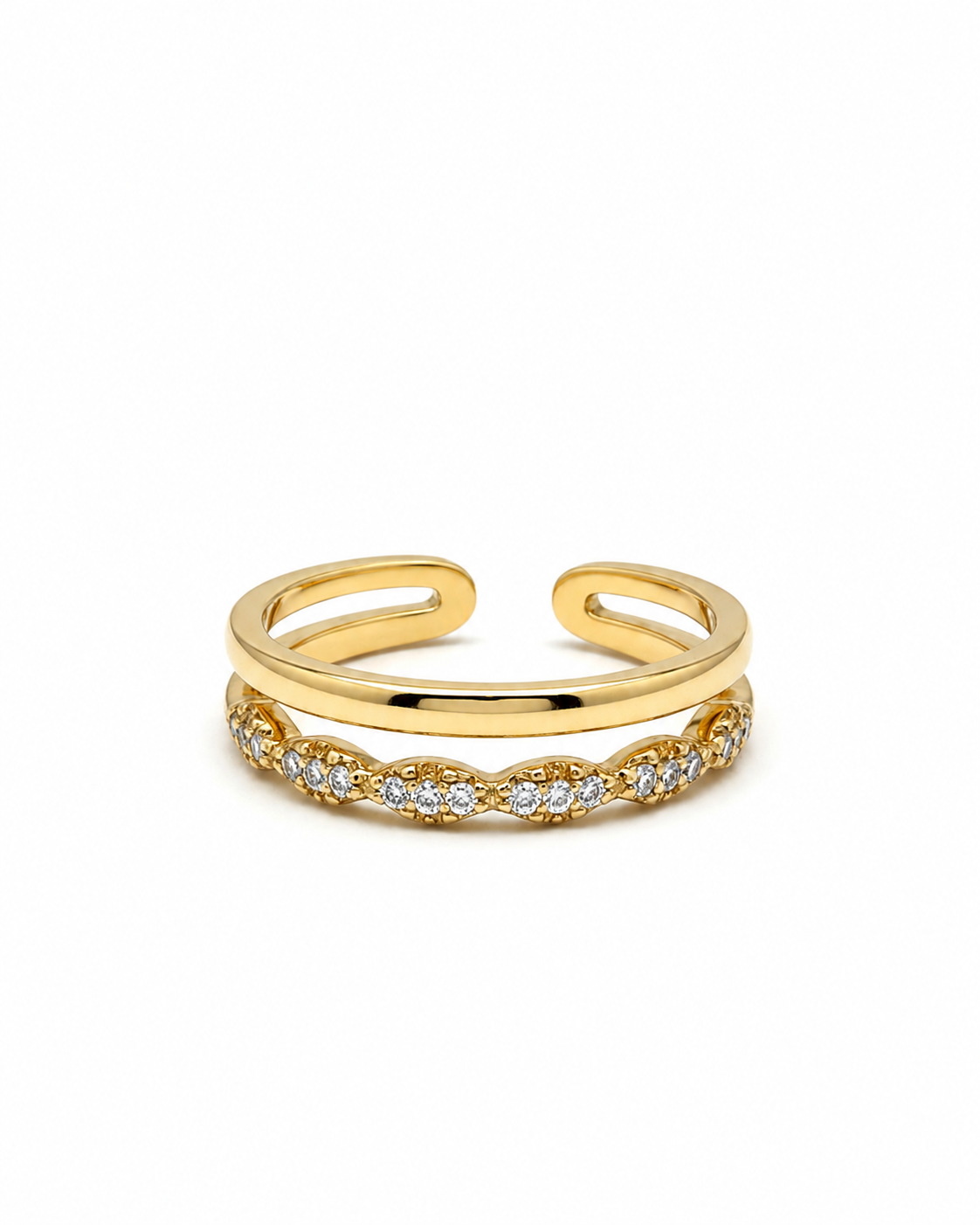 Golden Radiance Adjustable Ring