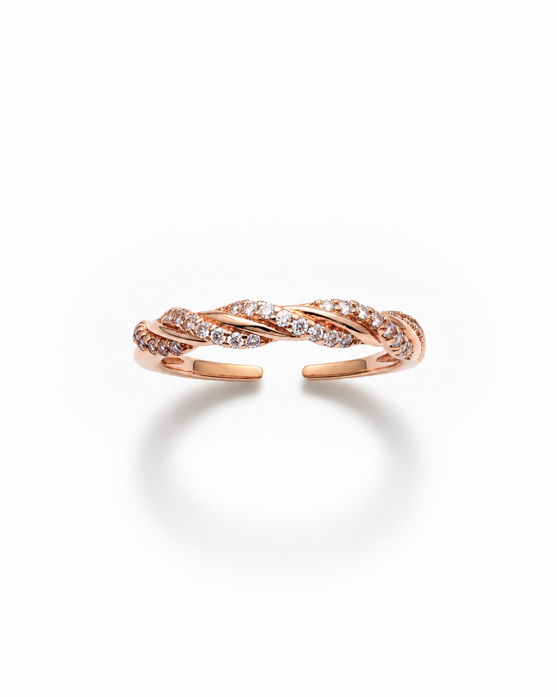 Twisted Rose Gold Ring
