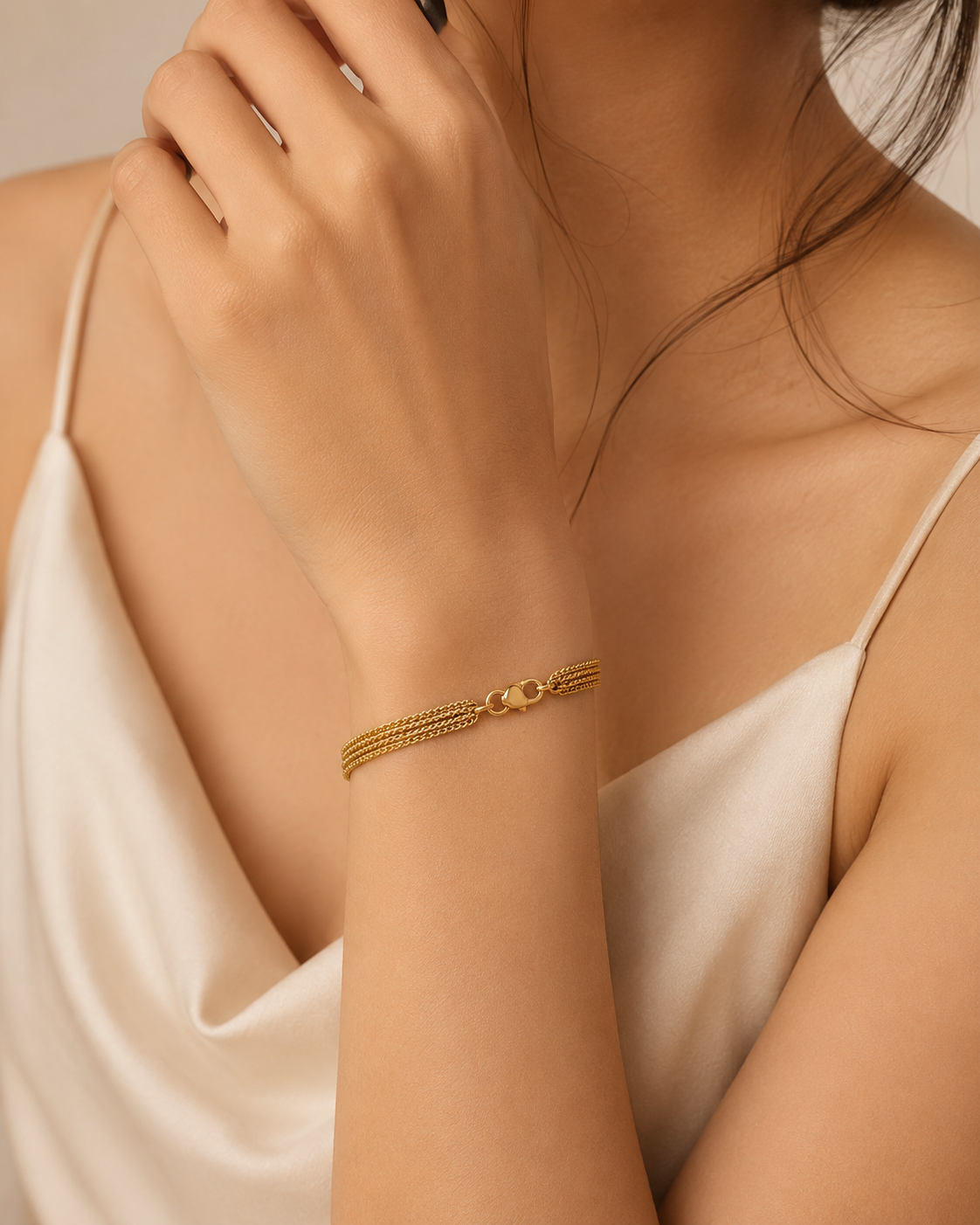 Golden Mesh Bracelet