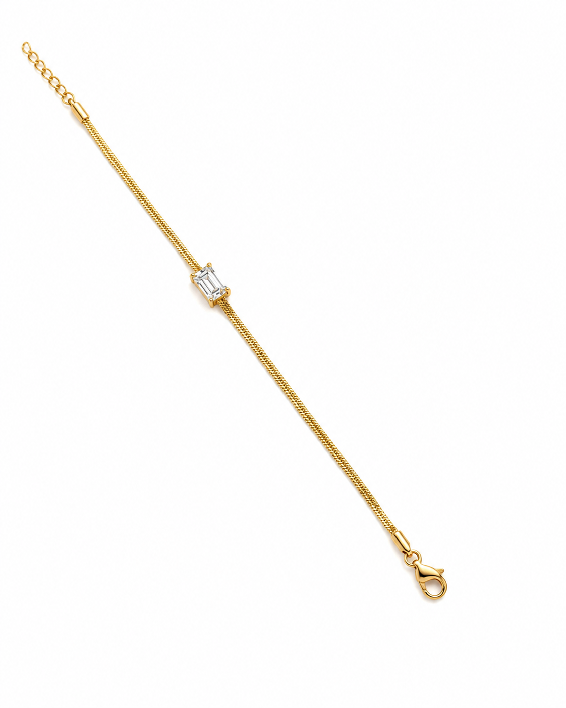 Emerald Cut Solitaire Bracelet